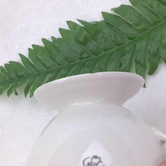 Anthropologie Monogram Initial “N” Script White Pedestal Tea Cup - Picture 8 of 8
